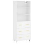 Hohes Sideboard Sperrholz weiß 69,5x34x180 cm von vidaXL, Sideboards - Ref: Foro24-3189357, Preis: 150,55 €, Rabatt: %