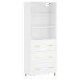 Tall white plywood sideboard 69.5x34x180 cm by vidaXL, Sideboards - Ref: Foro24-3189357, Price: 148,59 €, Discount: %