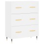 Hohes Sideboard Sperrholz weiß 69,5x34x180 cm von vidaXL, Sideboards - Ref: Foro24-3189357, Preis: 150,55 €, Rabatt: %