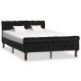 Estructura de cama sin colchón terciopelo negro 120x200 cm en Camas y somieres | Comprar online en Foro24