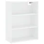 Hohes weißes Sperrholz-Sideboard 69,5 x 34 x 180 cm von vidaXL, Sideboards - Ref: Foro24-3189293, Preis: 134,21 €, Rabatt: %