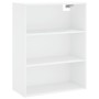 Hohes weißes Sperrholz-Sideboard 69,5 x 34 x 180 cm von vidaXL, Sideboards - Ref: Foro24-3189293, Preis: 142,18 €, Rabatt: %