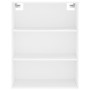 Hohes weißes Sperrholz-Sideboard 69,5 x 34 x 180 cm von vidaXL, Sideboards - Ref: Foro24-3189293, Preis: 142,18 €, Rabatt: %