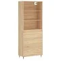 Hohes Sideboard Sperrholz Eiche Farbe 69,5x34x180 cm von vidaXL, Sideboards - Ref: Foro24-3189360, Preis: 150,43 €, Rabatt: %