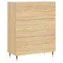 Hohes Sideboard Sperrholz Eiche Farbe 69,5x34x180 cm von vidaXL, Sideboards - Ref: Foro24-3189360, Preis: 150,43 €, Rabatt: %
