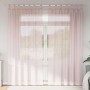Cortinas de gasa con trabillas 2 uds rosa claro 140x245 cm