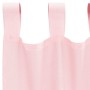 Cortinas de gasa con trabillas 2 uds rosa claro 140x245 cm