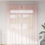 Cortinas de gasa con trabillas 2 uds rosa claro 140x260 cm