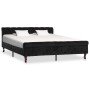 Estructura de cama sin colchón terciopelo negro 160x200 cm en Camas y somieres | Comprar online en Foro24