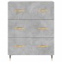 Aparador alto madera contrachapada gris hormigón 69,5x34x180 cm de vidaXL, Aparadores - Ref: Foro24-3189361, Precio: 150,49 €...