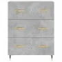 Hohes Sideboard aus betongrauem Sperrholz, 69,5 x 34 x 180 cm von vidaXL, Sideboards - Ref: Foro24-3189361, Preis: 141,44 €, ...