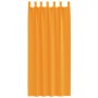 Cortinas de gasa con trabillas 2 uds naranja 140x245 cm