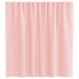 Cortinas de gasa con trabillas 2 uds rosa 140x140 cm