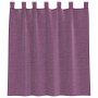 Cortinas de gasa con trabillas 2 uds morado 140x140 cm