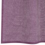 Cortinas de gasa con trabillas 2 uds morado 140x140 cm
