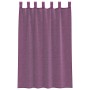 Cortinas de gasa con trabillas 2 uds morado 140x175 cm