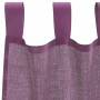 Cortinas de gasa con trabillas 2 uds morado 140x225 cm