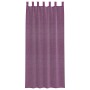 Cortinas de gasa con trabillas 2 uds morado 140x245 cm