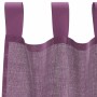 Cortinas de gasa con trabillas 2 uds morado 140x245 cm