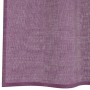 Cortinas de gasa con trabillas 2 uds morado 140x245 cm