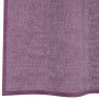 Cortinas de gasa con trabillas 2 uds morado 140x260 cm