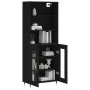 Aparador alto madera contrachapada negro 69,5x34x180 cm de vidaXL, Aparadores - Ref: Foro24-3189294, Precio: 145,08 €, Descue...