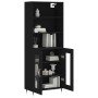 Tall black plywood sideboard 69.5x34x180 cm by vidaXL, Sideboards - Ref: Foro24-3189294, Price: 163,10 €, Discount: %