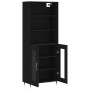 Tall black plywood sideboard 69.5x34x180 cm by vidaXL, Sideboards - Ref: Foro24-3189294, Price: 163,10 €, Discount: %
