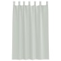 Cortinas de gasa con trabillas 2 uds gris claro 140x175 cm