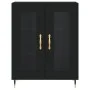 Aparador alto madera contrachapada negro 69,5x34x180 cm de vidaXL, Aparadores - Ref: Foro24-3189294, Precio: 145,08 €, Descue...
