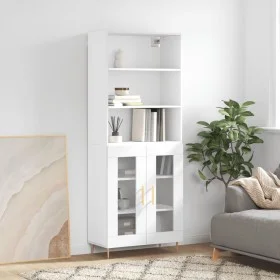 Hohes Sideboard Sperrholz weiß 69,5x34x180 cm von vidaXL, Sideboards - Ref: Foro24-3189301, Preis: 134,18 €, Rabatt: %