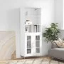 Aparador alto madera contrachapada blanco 69,5x34x180 cm de vidaXL, Aparadores - Ref: Foro24-3189301, Precio: 134,24 €, Descu...