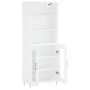 Aparador alto madera contrachapada blanco 69,5x34x180 cm de vidaXL, Aparadores - Ref: Foro24-3189301, Precio: 134,24 €, Descu...