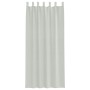 Cortinas de gasa con trabillas 2 uds gris claro 140x225 cm