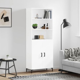 Hohes weißes Sperrholz-Sideboard 69,5 x 34 x 180 cm von vidaXL, Sideboards - Ref: Foro24-3189253, Preis: 132,19 €, Rabatt: %