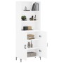 Aparador alto madera contrachapada blanco 69,5x34x180 cm de vidaXL, Aparadores - Ref: Foro24-3189253, Precio: 136,58 €, Descu...