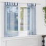 Cortinas de gasa con trabillas 2 uds azul real 140x175 cm