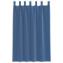 Cortinas de gasa con trabillas 2 uds azul real 140x175 cm