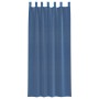 Cortinas de gasa con trabillas 2 uds azul real 140x245 cm