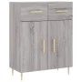 Hohes Sideboard aus sonomagrauem Sperrholz, 69,5 x 34 x 180 cm von vidaXL, Sideboards - Ref: Foro24-3200511, Preis: 138,29 €,...