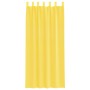 Cortinas de gasa con trabillas 2 uds amarillo 140x245 cm