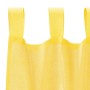 Cortinas de gasa con trabillas 2 uds amarillo 140x245 cm
