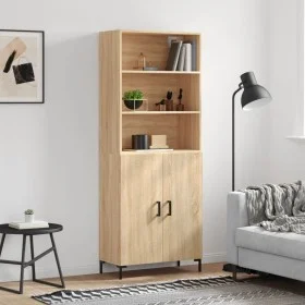 High oak-colored plywood sideboard 69.5x34x180 cm by vidaXL, Sideboards - Ref: Foro24-3189256, Price: 153,10 €, Discount: %