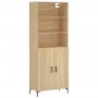 Hohes Sideboard aus eichenfarbenem Sperrholz, 69,5 x 34 x 180 cm von vidaXL, Sideboards - Ref: Foro24-3189256, Preis: 153,04 ...
