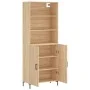 Hohes Sideboard aus eichenfarbenem Sperrholz, 69,5 x 34 x 180 cm von vidaXL, Sideboards - Ref: Foro24-3189256, Preis: 153,04 ...