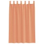 Cortinas de gasa con trabillas 2 uds terracota 140x175 cm