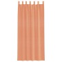 Cortinas de gasa con trabillas 2 uds terracota 140x225 cm