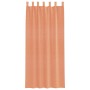 Cortinas de gasa con trabillas 2 uds terracota 140x245 cm