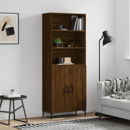 Aparador alto madera contrachapada marrón roble 69,5x34x180 cm von vidaXL, Sideboards - Ref: Foro24-3189260, Preis: 141,24 €,...