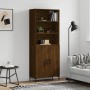 Aparador alto madera contrachapada marrón roble 69,5x34x180 cm von vidaXL, Sideboards - Ref: Foro24-3189260, Preis: 141,24 €,...
